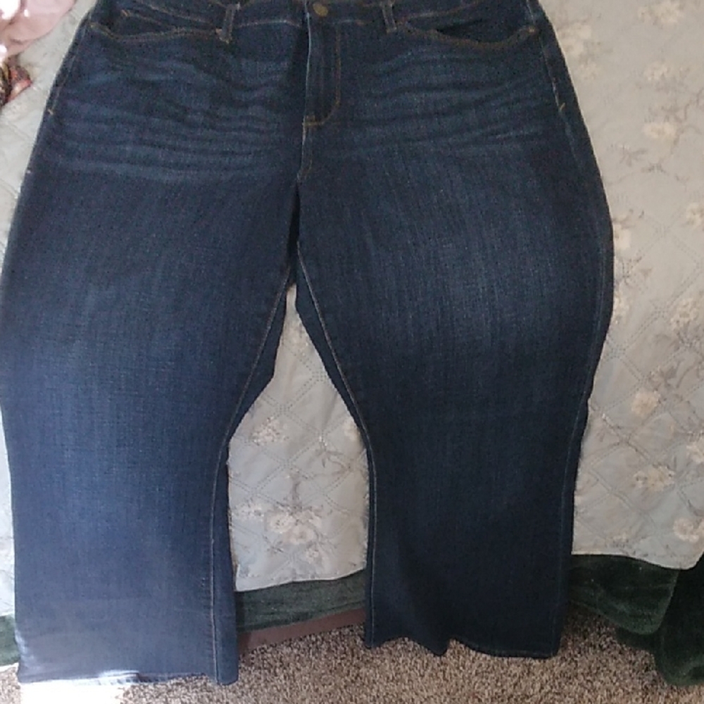 a.n.a Women's Deep Indigo Flare Jeans